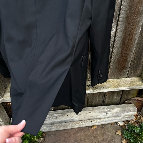 Lauren Ralph Lauren Men's 100% Wool Black Tuxedo Jacket with Satin Lapel 46 L - Picture 7 of 11